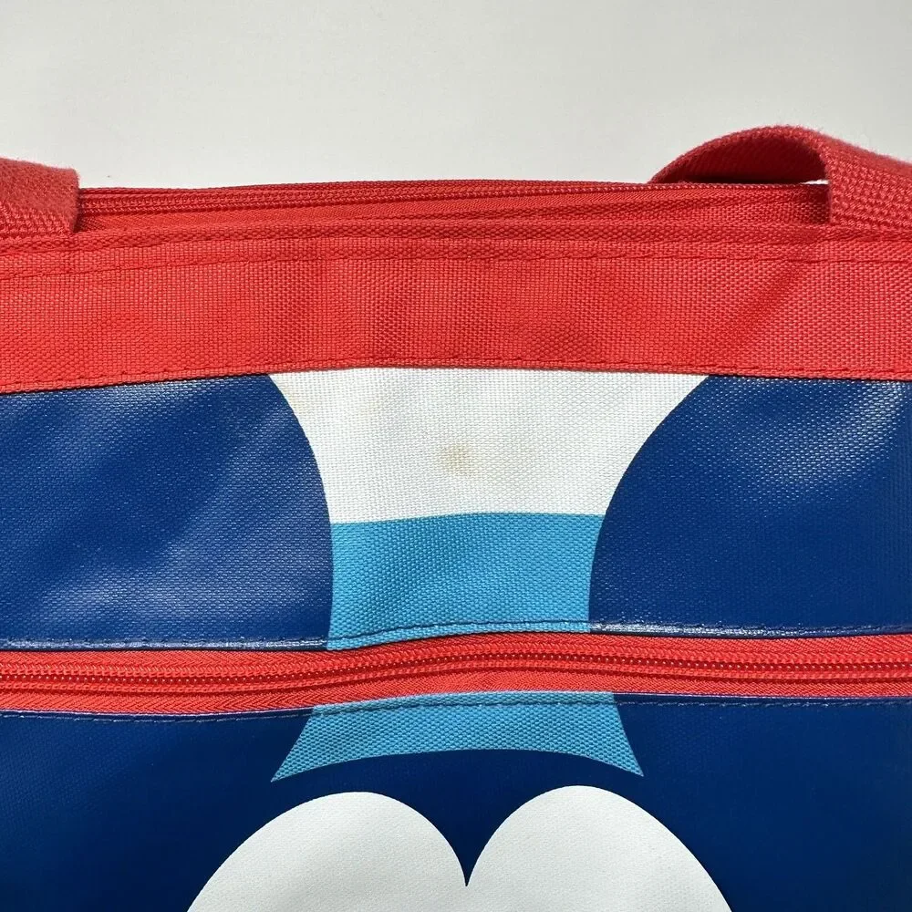 The Disney Store Mickey Mouse Cooler Bag Insulated Lunch Beach Picnic Zip Tote